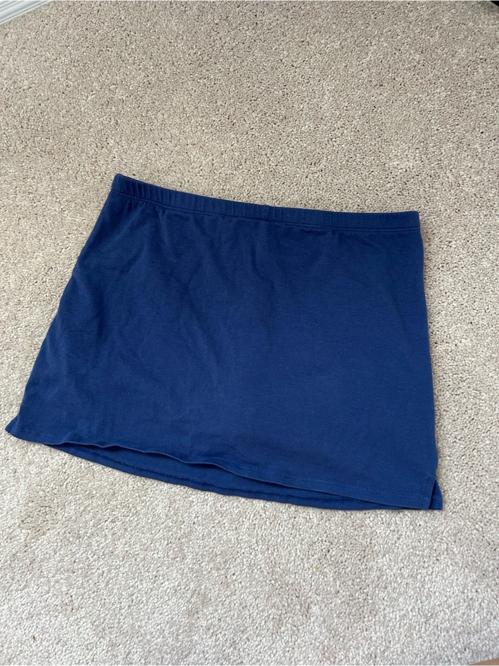 Navy Cotton Mini Skort!